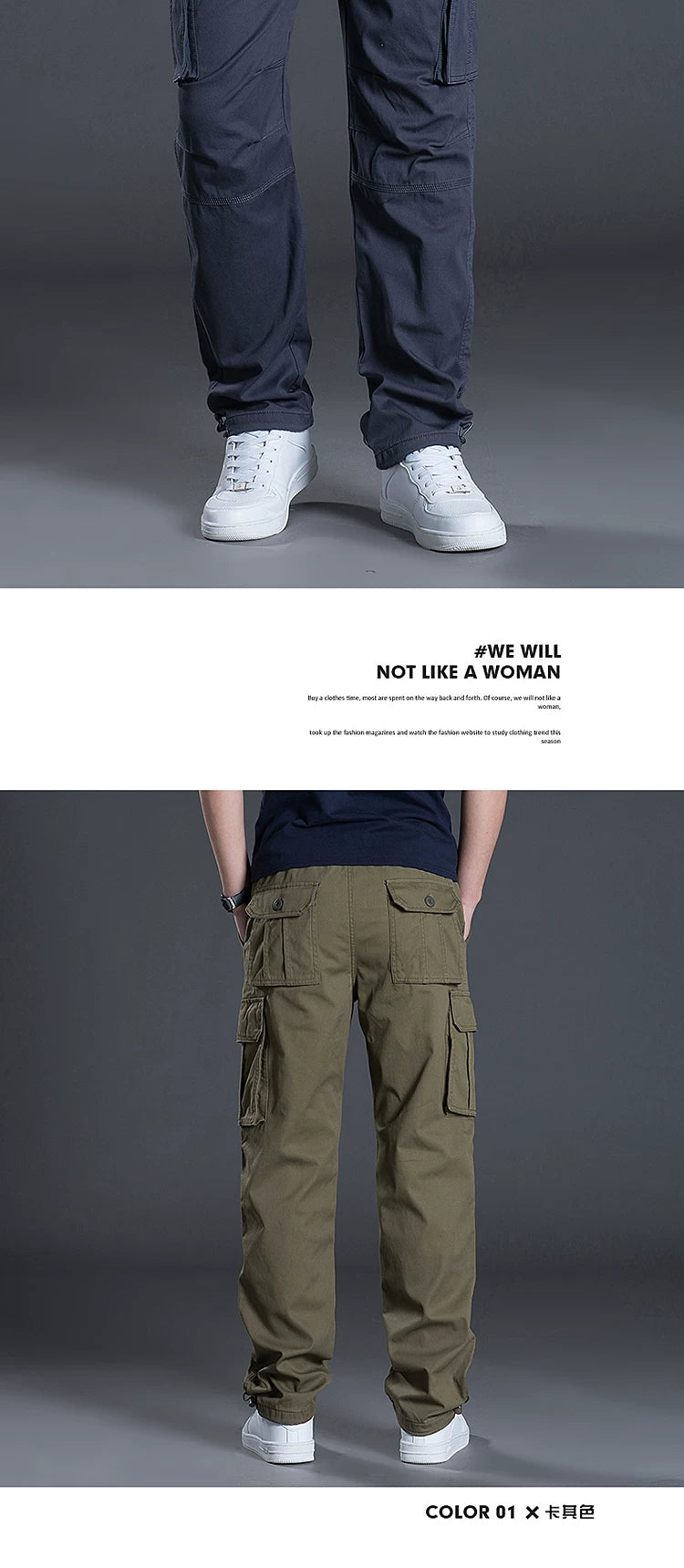 Wholesale overseas overalls men's pants casual overalls labor protection wear-resistant straight loose spring and autumn casual pants multi-pocket