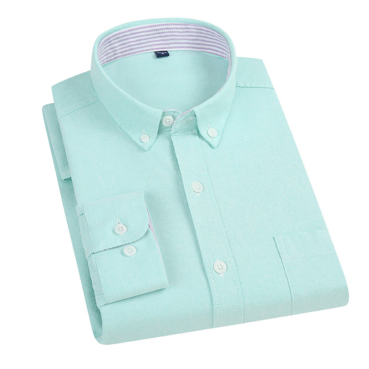 East Rain Men's Long Sleeve Cotton Shirt - Casual Slim Fit