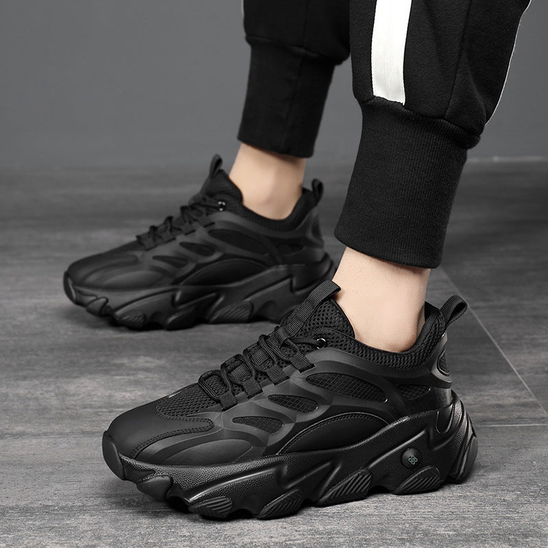 Lion Eagle Dell Torre Shoes Men's Shoes Breathable 45 Thick Bottom Black Plus Size 46 Joker 47 Casual Shoes 48 sneaker