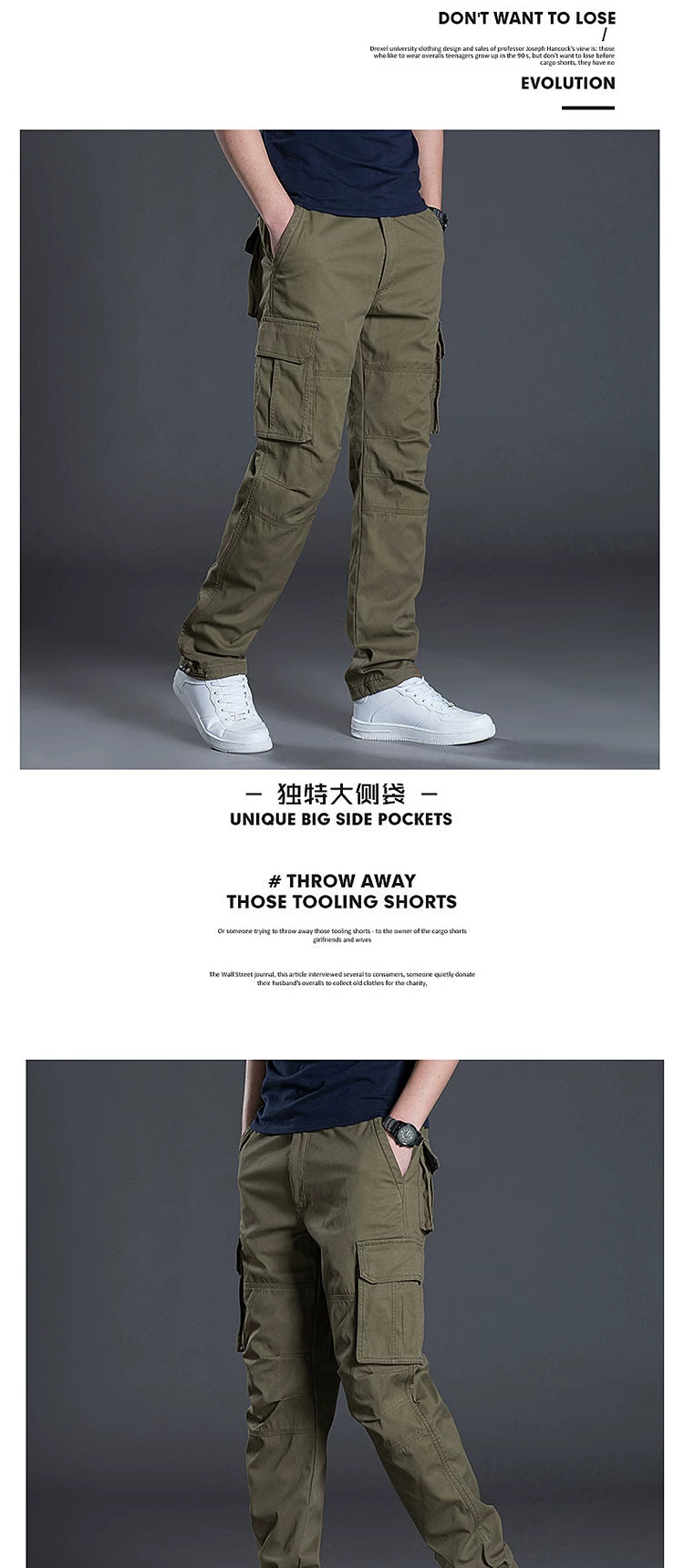 Wholesale overseas overalls men's pants casual overalls labor protection wear-resistant straight loose spring and autumn casual pants multi-pocket