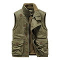 Cross-border Winter New Workwear Vest Men's Cotton-padded Jacket Amazon Cotton-padded Jacket Loose Cotton-padded Jacket Washer Jacket fleece-lined Cotton-padded Jacket
