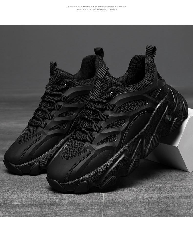 Lion Eagle Dell Torre Shoes Men's Shoes Breathable 45 Thick Bottom Black Plus Size 46 Joker 47 Casual Shoes 48 sneaker