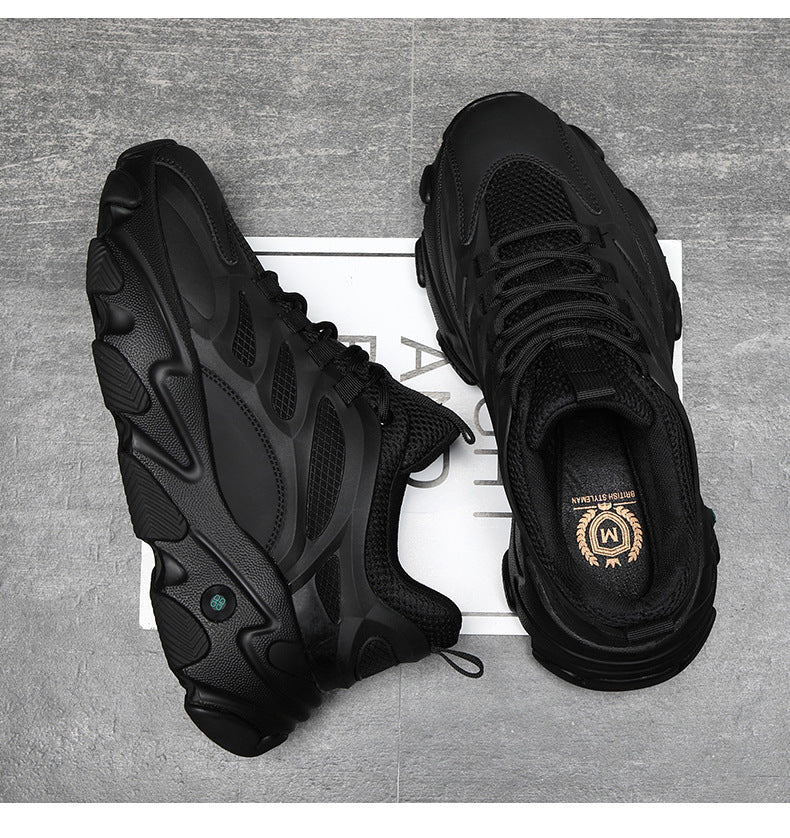 Lion Eagle Dell Torre Shoes Men's Shoes Breathable 45 Thick Bottom Black Plus Size 46 Joker 47 Casual Shoes 48 sneaker