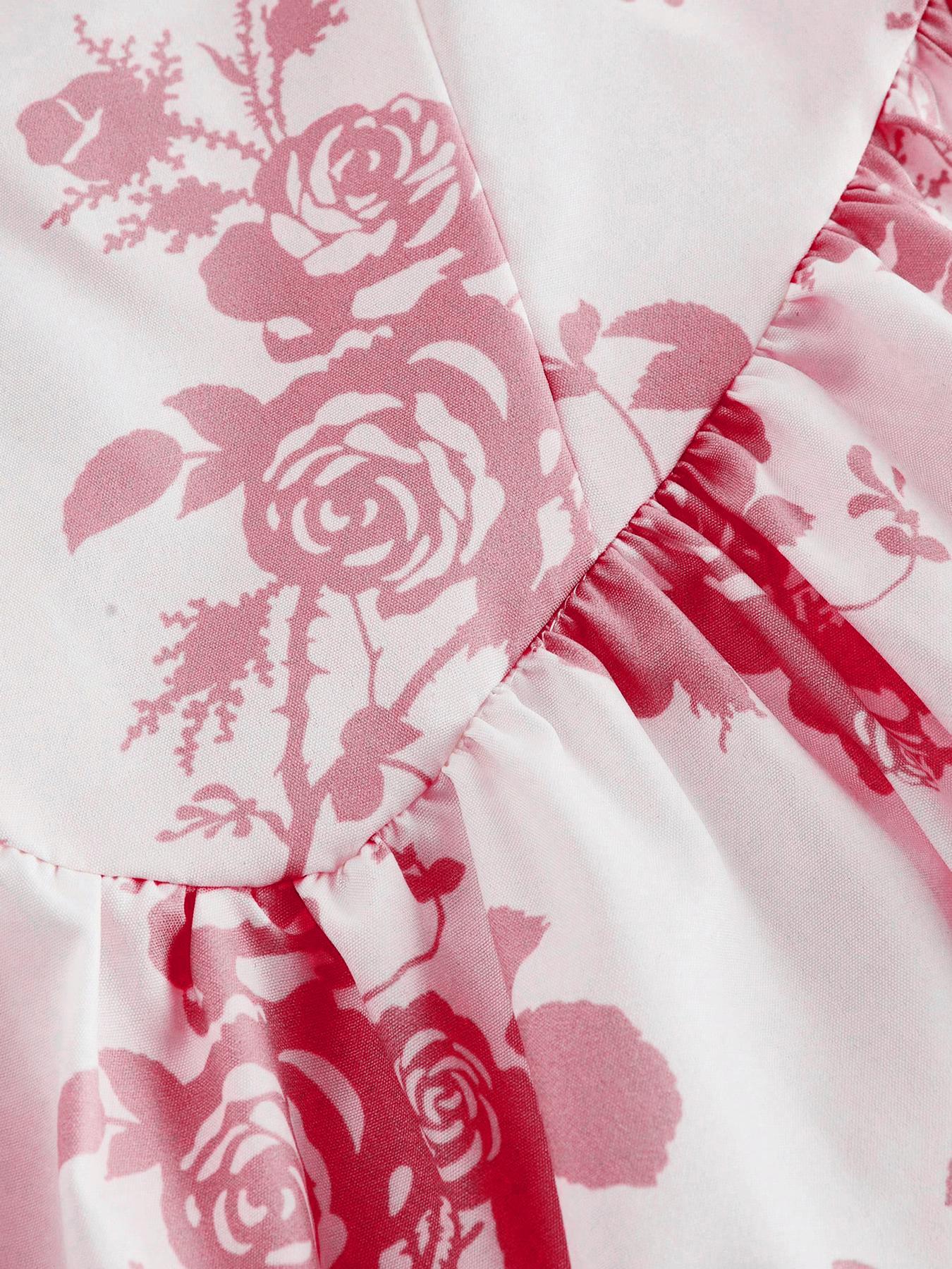 Amazon 2025 European and American New Women's Floral Printed Sling Homecoming dress Summer Sun Dress Spring Dress