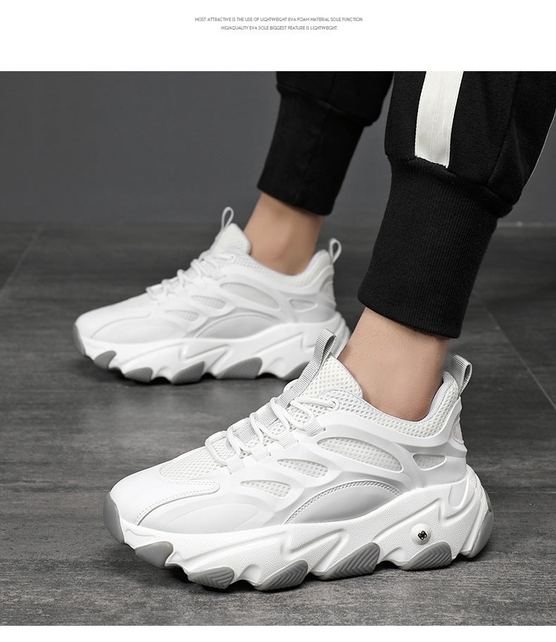 Lion Eagle Dell Torre Shoes Men's Shoes Breathable 45 Thick Bottom Black Plus Size 46 Joker 47 Casual Shoes 48 sneaker