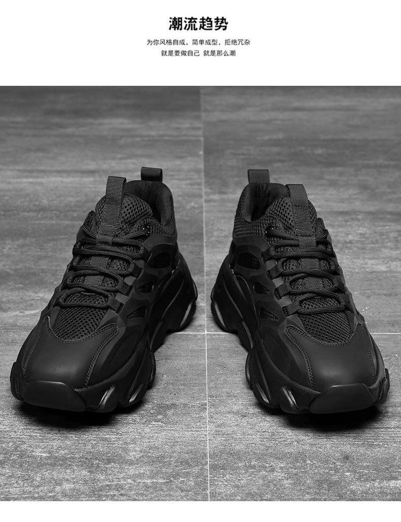 Lion Eagle Dell Torre Shoes Men's Shoes Breathable 45 Thick Bottom Black Plus Size 46 Joker 47 Casual Shoes 48 sneaker