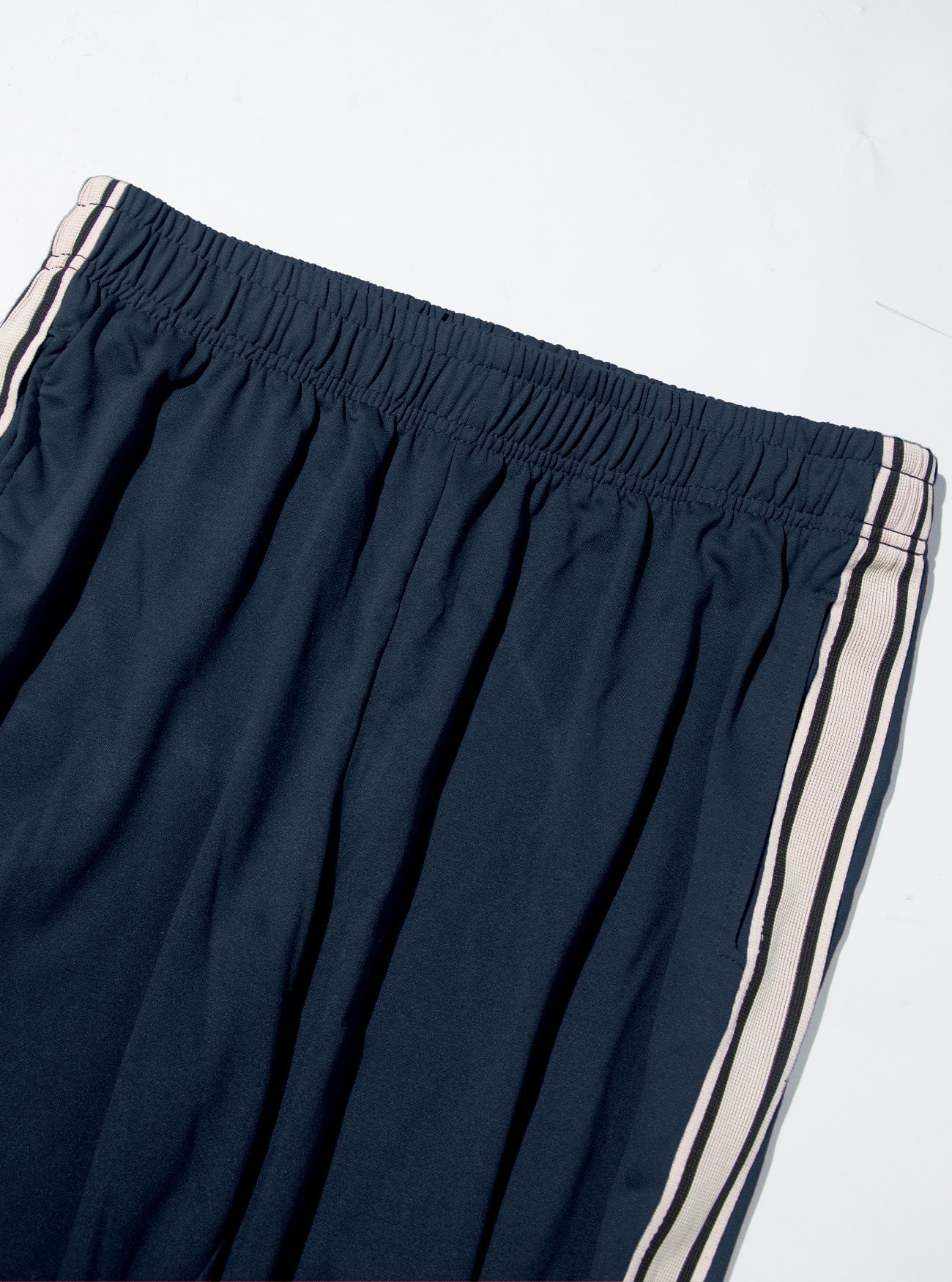 Independent Brand European and American Men's Pearl Cotton Twill Casual Sports Side Stripe Cross-Border High Street Straight Wide-Leg Sweatpants