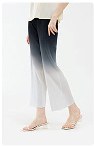 Miyake 2026 New Comfortable Casual Pants for Women, Straight-Leg Skirt, Japanese Style Pleated Tie Skirt Pants, Wholesale Casual Fashion