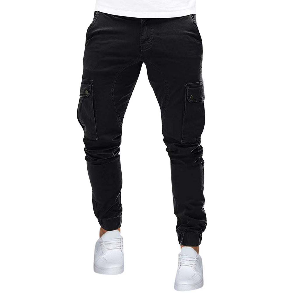 Autumn new men's pants ebay men's overalls Amazon wish AliExpress new overalls men's manufacturers straight