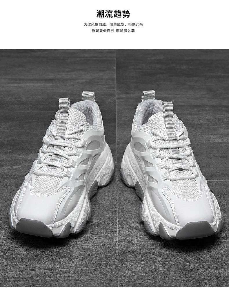 Lion Eagle Dell Torre Shoes Men's Shoes Breathable 45 Thick Bottom Black Plus Size 46 Joker 47 Casual Shoes 48 sneaker