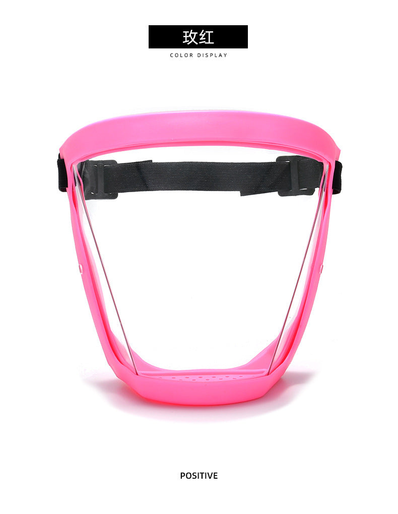 Cross-Border Children's Full-Face Protection New Style Girls' Plastic Spherical Face Shield Round Goggles to Protect Boys' Glasses