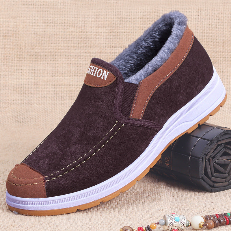 Extra-Large Cotton Shoes for Men, Winter Cotton Shoes for Men, Popular Old Beijing Cotton Shoes, Warm Cotton Shoes for the Elderly
