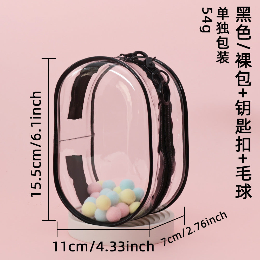 15cm Doll Display Bag - PVC Transparent Hand-Made Doll Outing Bag