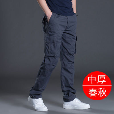 Wholesale overseas overalls men's pants casual overalls labor protection wear-resistant straight loose spring and autumn casual pants multi-pocket