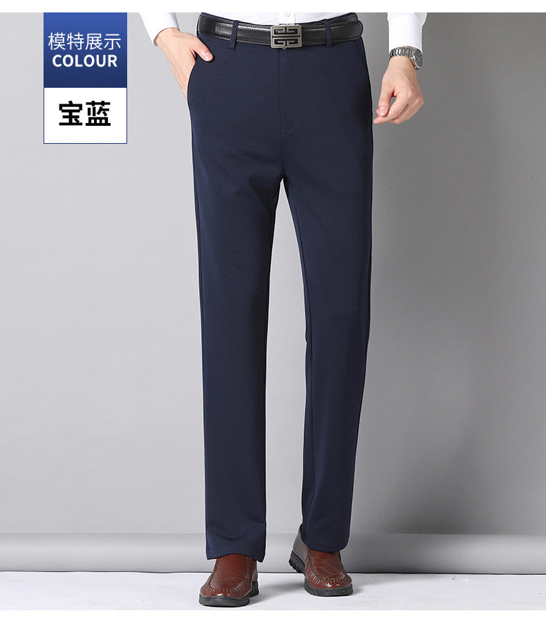 Summer Thin Casual Trousers, Business Men's Trousers, Middle-Aged Dad Casual Trousers