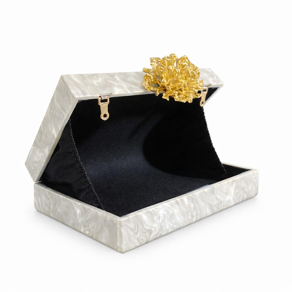 Acrylic Luxury Box Clutch Bag Wedding Chain Handbag For Women Chic Party Shoulder Crossbody Bags Ladies Evening Bags Dress Purses