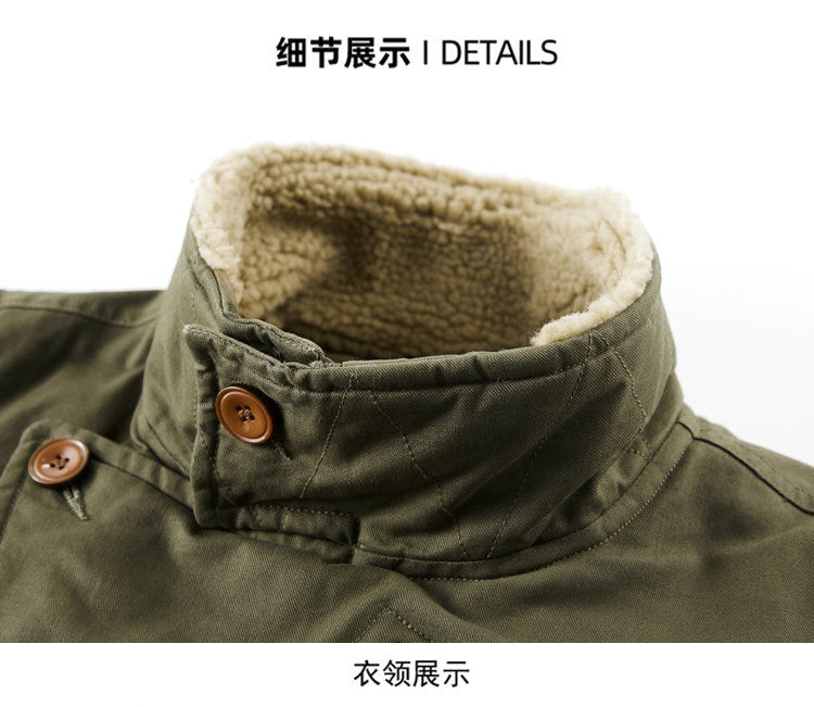 Cross-border Winter New Workwear Vest Men's Cotton-padded Jacket Amazon Cotton-padded Jacket Loose Cotton-padded Jacket Washer Jacket fleece-lined Cotton-padded Jacket