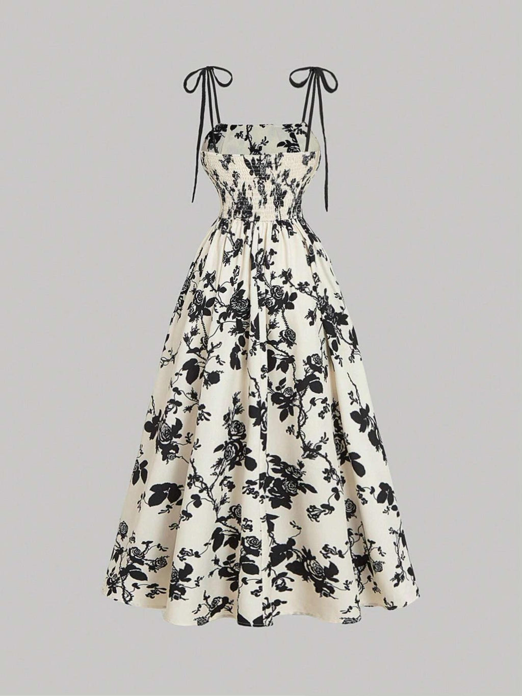 Amazon 2025 European and American New Women's Floral Printed Sling Homecoming dress Summer Sun Dress Spring Dress