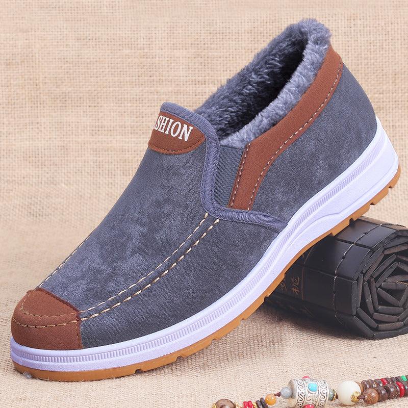 Extra-Large Cotton Shoes for Men, Winter Cotton Shoes for Men, Popular Old Beijing Cotton Shoes, Warm Cotton Shoes for the Elderly