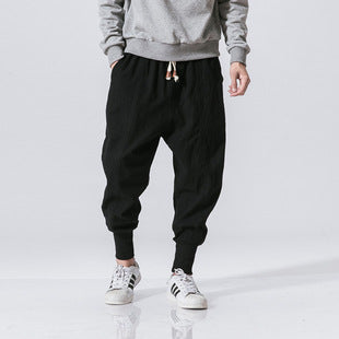 Spring and summer leggings suit pants British trousers men's business casual pants Korean slim straight black thin