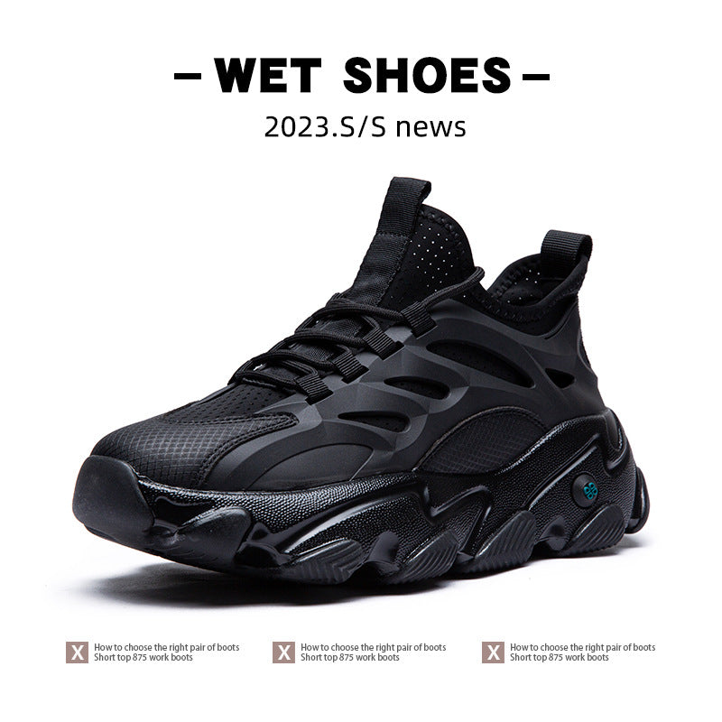 Lion Eagle Dell Torre Shoes Men's Shoes Breathable 45 Thick Bottom Black Plus Size 46 Joker 47 Casual Shoes 48 sneaker