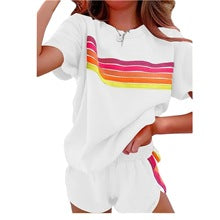 Cross-Border Export Amazon Temu2024 Spring and Summer European and American Style Pure Color Casual Wide-Leg Drawstring Elastic Waist Sweatpants