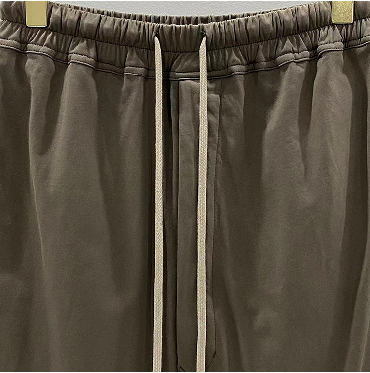 SUBHUMAN men's chic dark five-point harem hanging baggy pants shorts casual middle pants