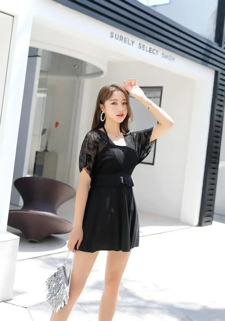 Women's Swimwear 2026 New Trendy Two-Piece Conservative Slimming Tummy-Covering Plus Size Ins-Style Fairy-Like Hot Spring Sexy