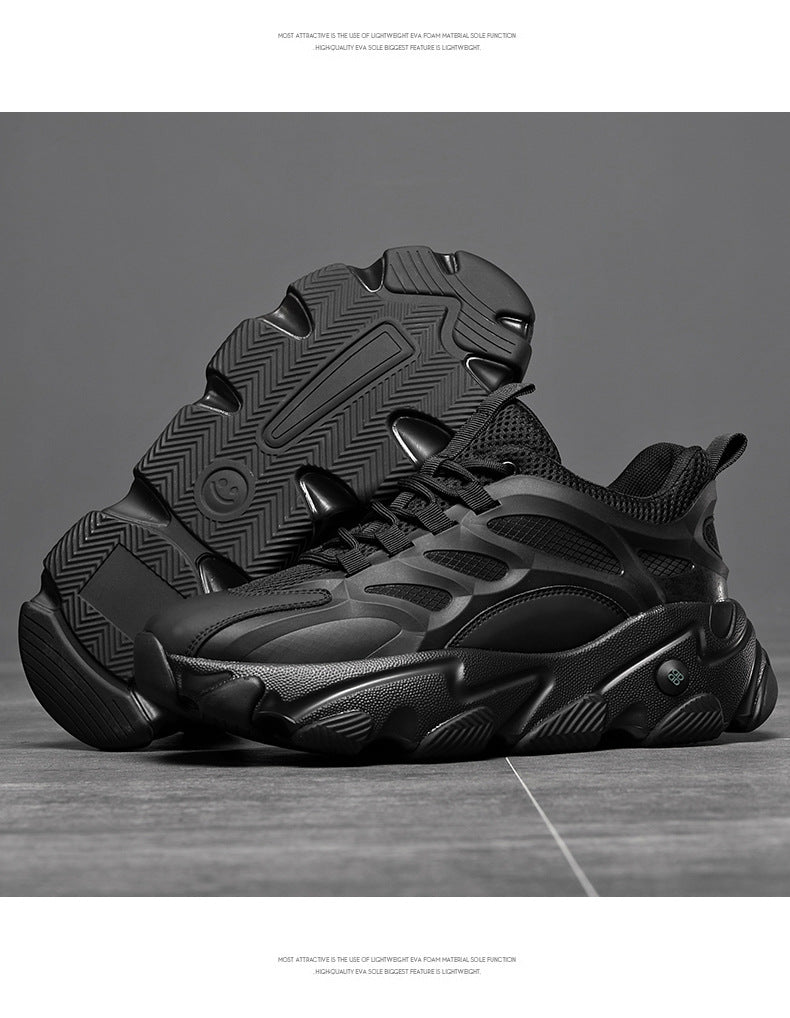 Lion Eagle Dell Torre Shoes Men's Shoes Breathable 45 Thick Bottom Black Plus Size 46 Joker 47 Casual Shoes 48 sneaker