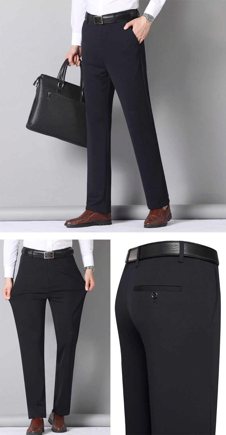 Summer Thin Casual Trousers, Business Men's Trousers, Middle-Aged Dad Casual Trousers