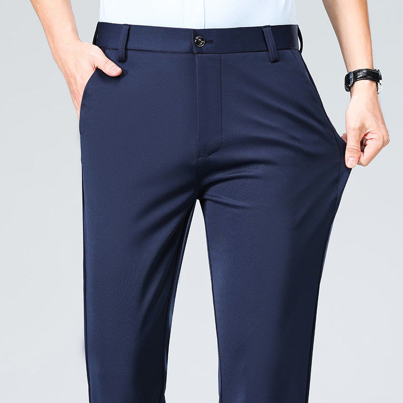 Summer Thin Casual Trousers, Business Men's Trousers, Middle-Aged Dad Casual Trousers