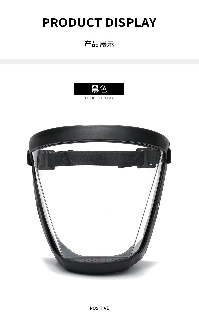 Cross-Border Children's Full-Face Protection New Style Girls' Plastic Spherical Face Shield Round Goggles to Protect Boys' Glasses