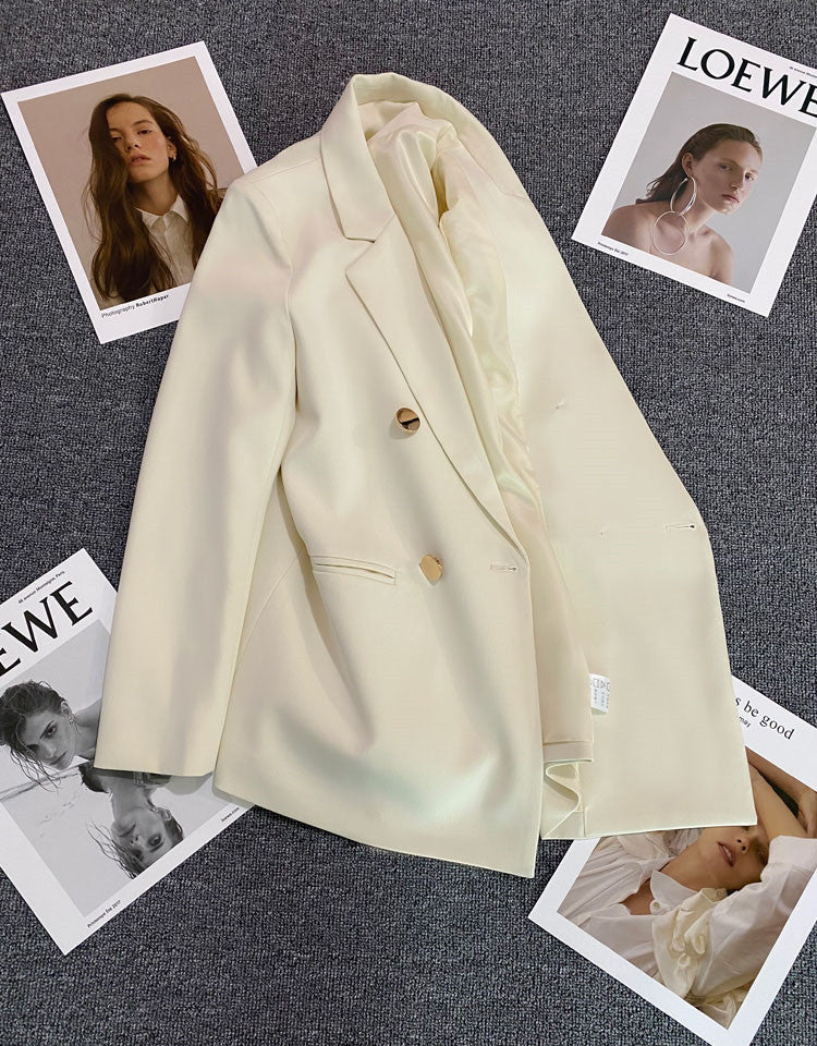 Orange Suit Jacket Women's 2025 Spring and Autumn New Korean High-end Temperament Popular Suit 22 Colors