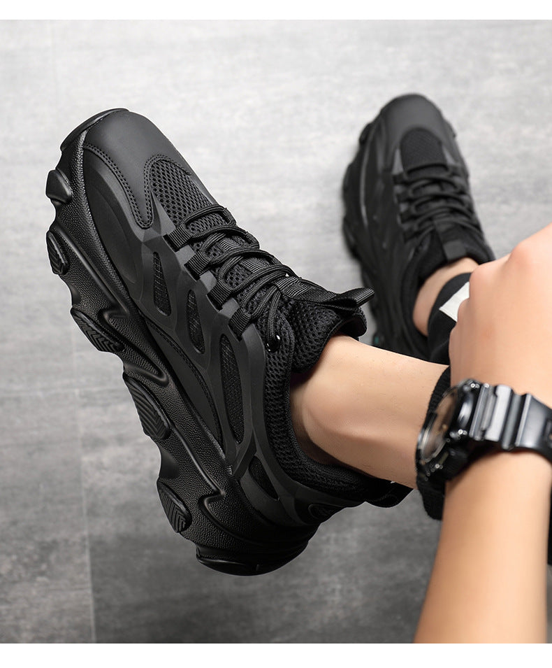 Lion Eagle Dell Torre Shoes Men's Shoes Breathable 45 Thick Bottom Black Plus Size 46 Joker 47 Casual Shoes 48 sneaker