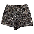 Stemi Women's Sequin Shorts - Shiny Zipper Casual Hot Pants