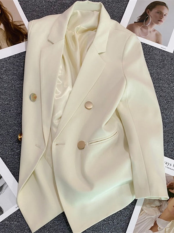 Orange Suit Jacket Women's 2025 Spring and Autumn New Korean High-end Temperament Popular Suit 22 Colors