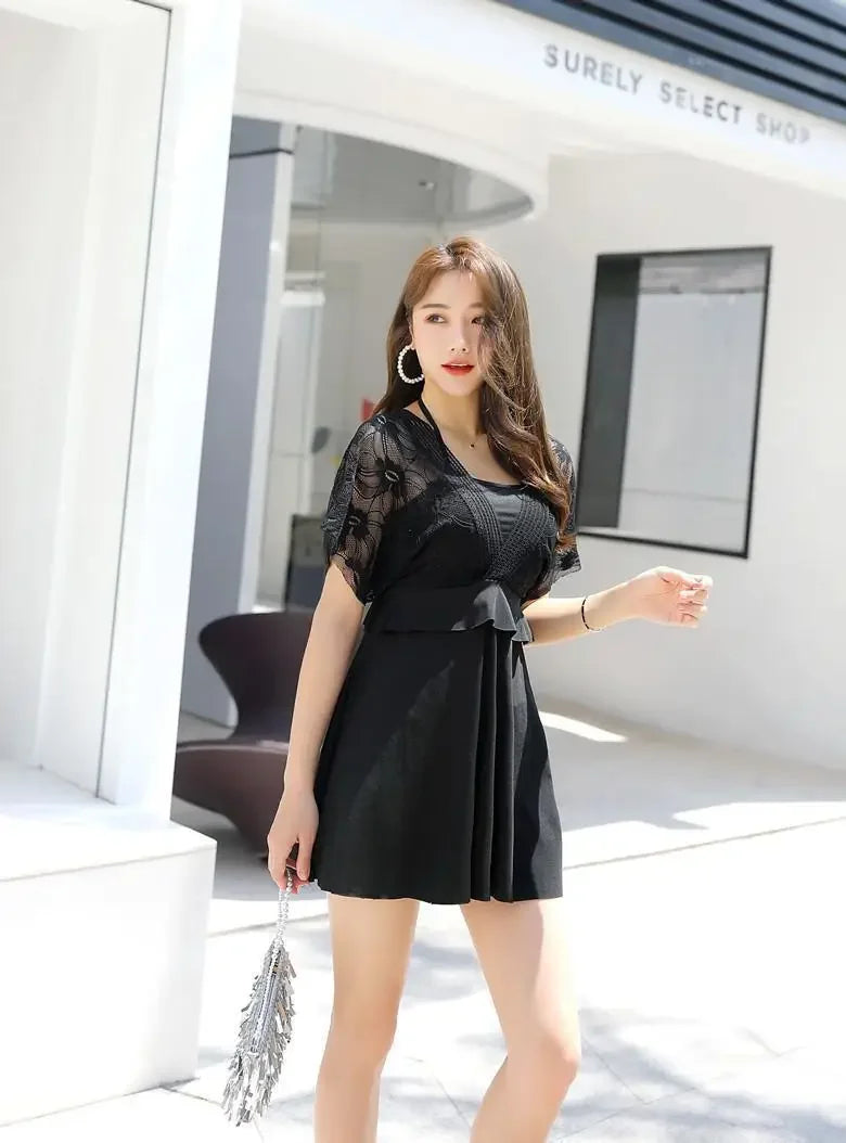 Women's Swimwear 2026 New Trendy Two-Piece Conservative Slimming Tummy-Covering Plus Size Ins-Style Fairy-Like Hot Spring Sexy