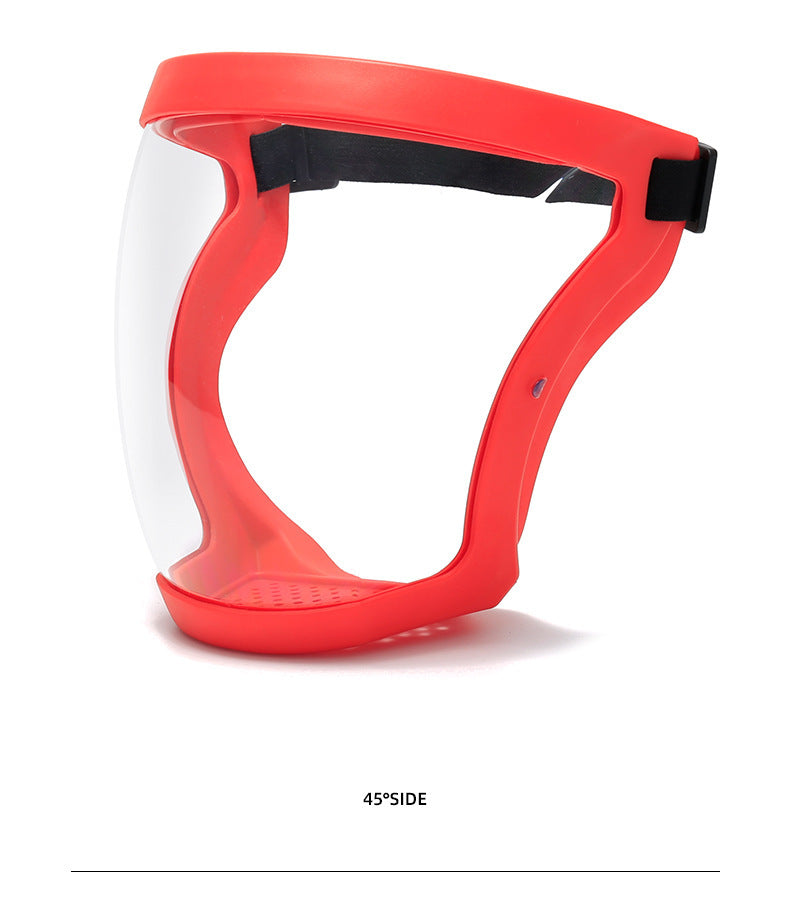 Cross-Border Children's Full-Face Protection New Style Girls' Plastic Spherical Face Shield Round Goggles to Protect Boys' Glasses