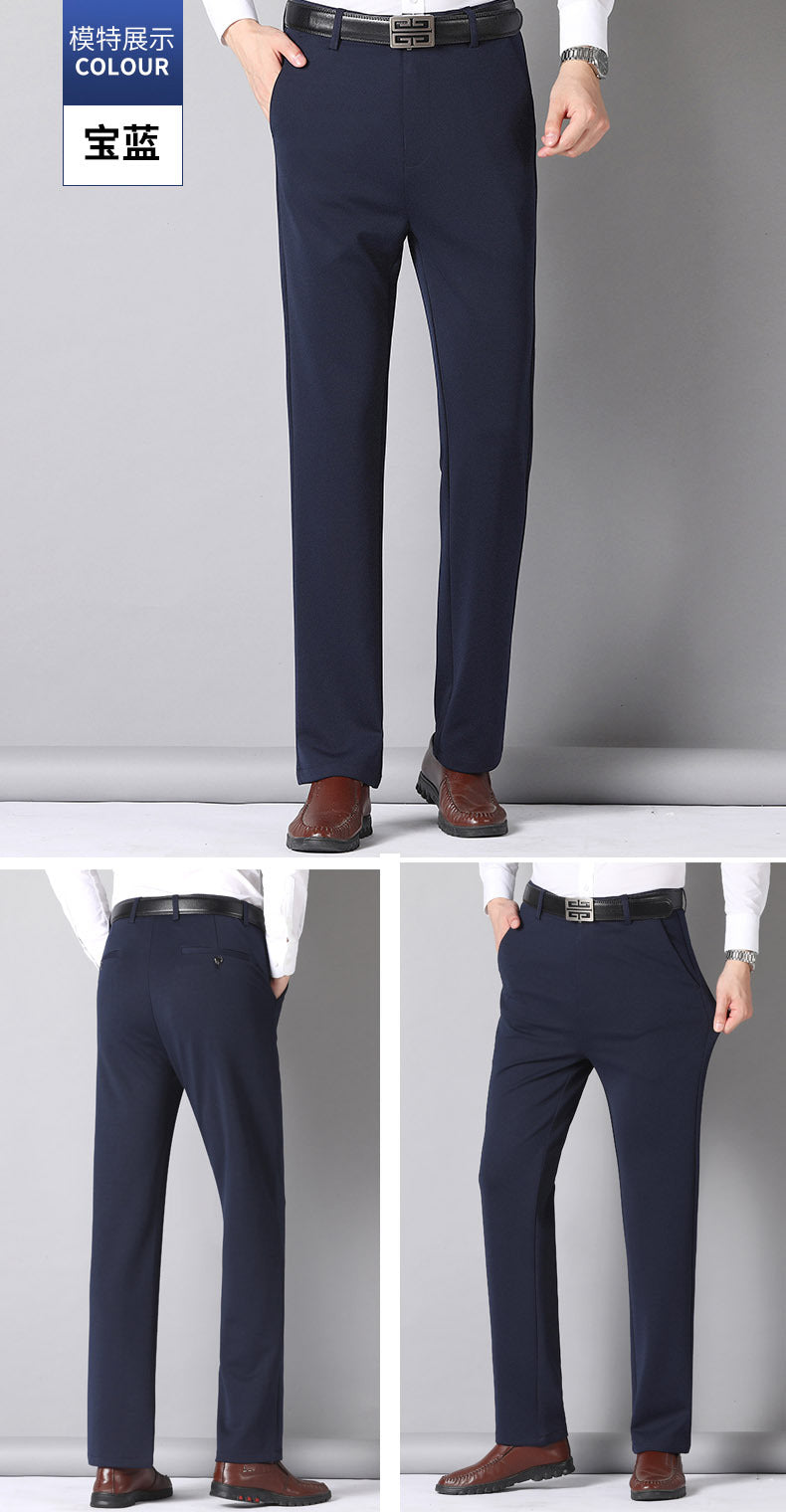 Summer Thin Casual Trousers, Business Men's Trousers, Middle-Aged Dad Casual Trousers
