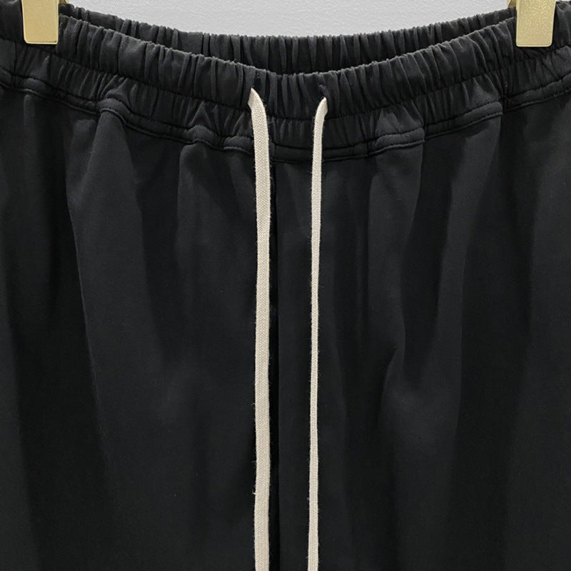 SUBHUMAN men's chic dark five-point harem hanging baggy pants shorts casual middle pants