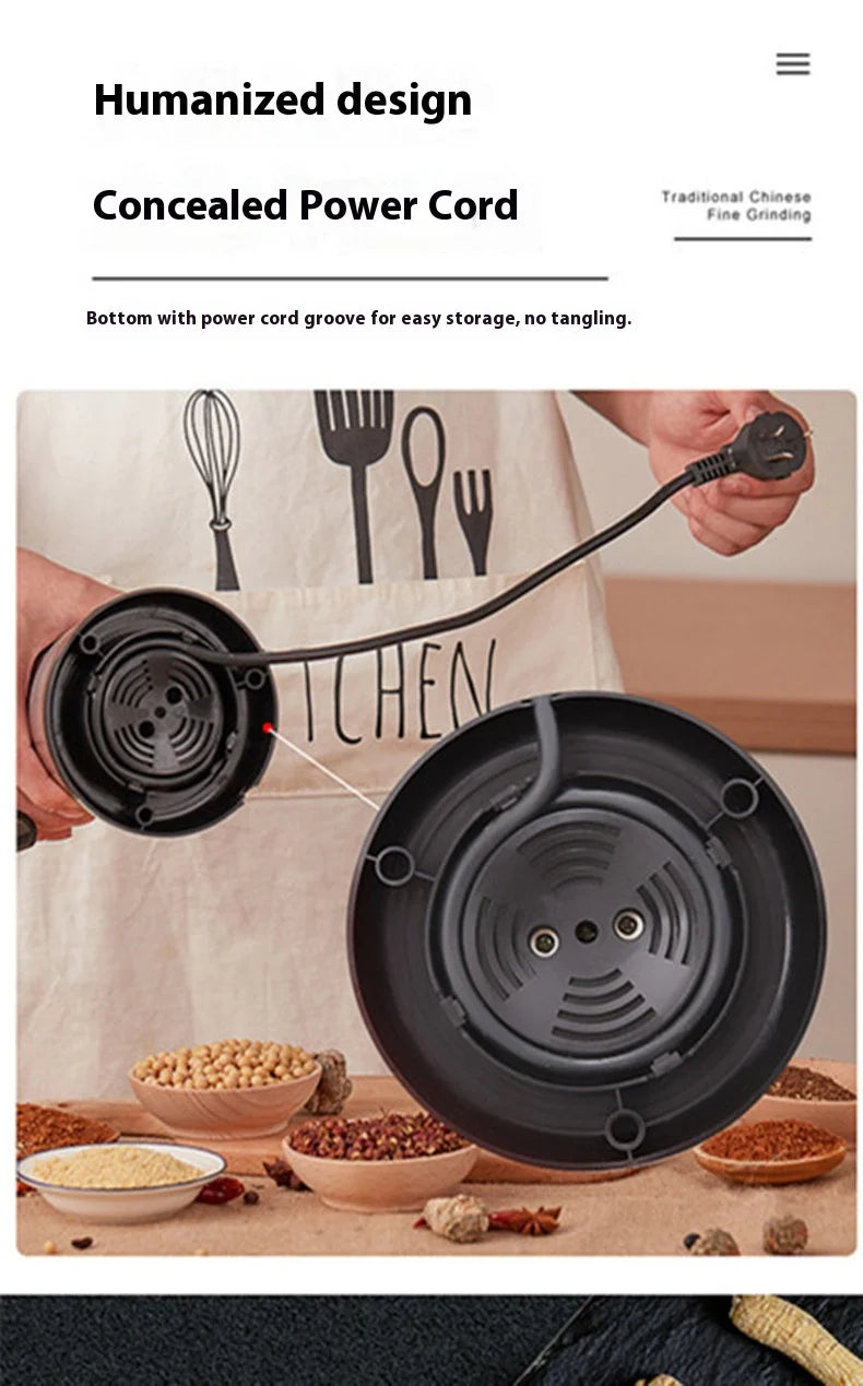 304 Stainless Electric Grinder Eight Page Blade Electric Fast Grinding Multifunction Smash Machine Rice Beans Home Blender