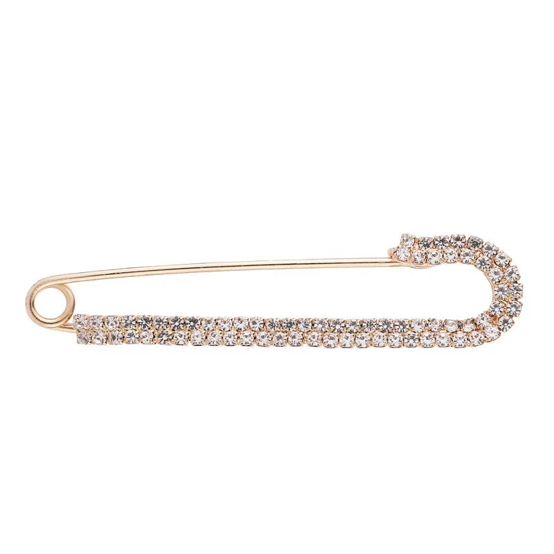 Detachable Metal Pins For Clothing Elegant Clip On Brooches For Women's Sweaters Cardigans Dresses