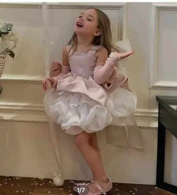 Luxe Velvet Girls Birthday Dress
