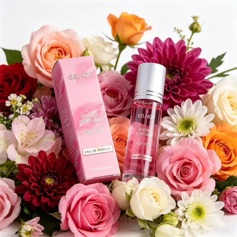 EELHOE 10ml Pink Rollerball Phero Fragrance Long Lasting Scent Portable Body Dating Essential For Man Women