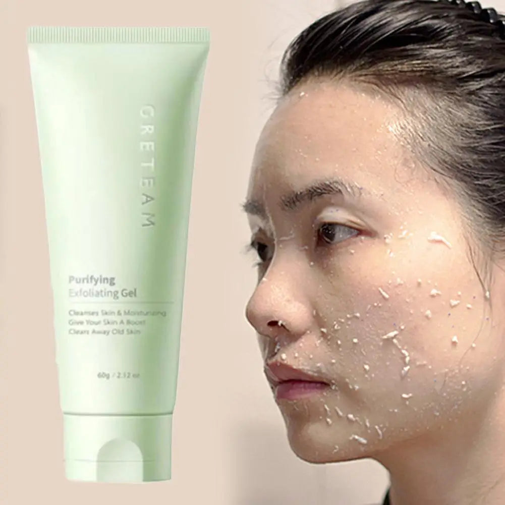 Purifying Exfoliating Gel - Moisturizing Cleanser for Gentle Skin Exfoliation - Exfoliating Face Scrub for Skin Care 60g 1/2pcs