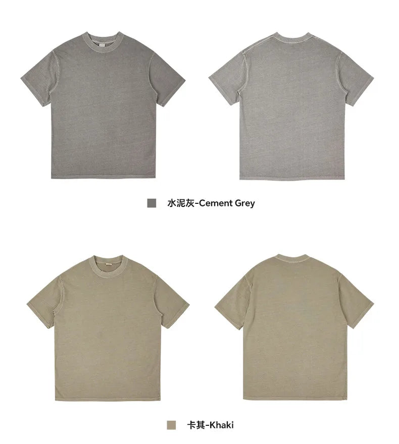man's Summer T Shirt 2026 New Aged T-shirt short-sleeved Pure Cotton Loose short-sleeved Tshirt Men Clothing DingdianWY280
