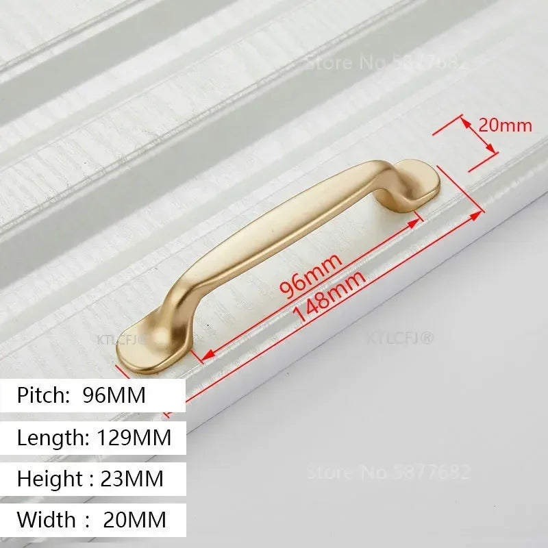 Tirador de armario de cocina cuadrado tipo U dorado, manija de cajón, herraje para puerta de armario, tirador de casa de aluminio de moda europea
