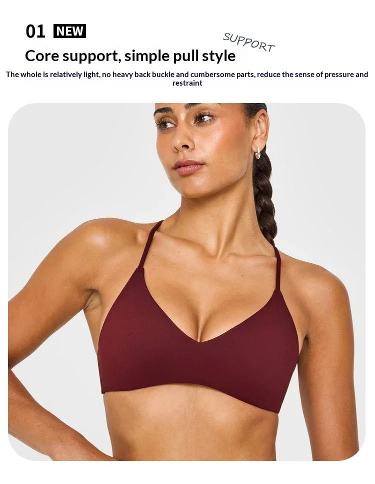 Sexy Fitness Yoga Bras Race Back Sports Bras Nylon Top Women Bra Breathable Underwear for Women Gym Yoga Bras Solid Color
