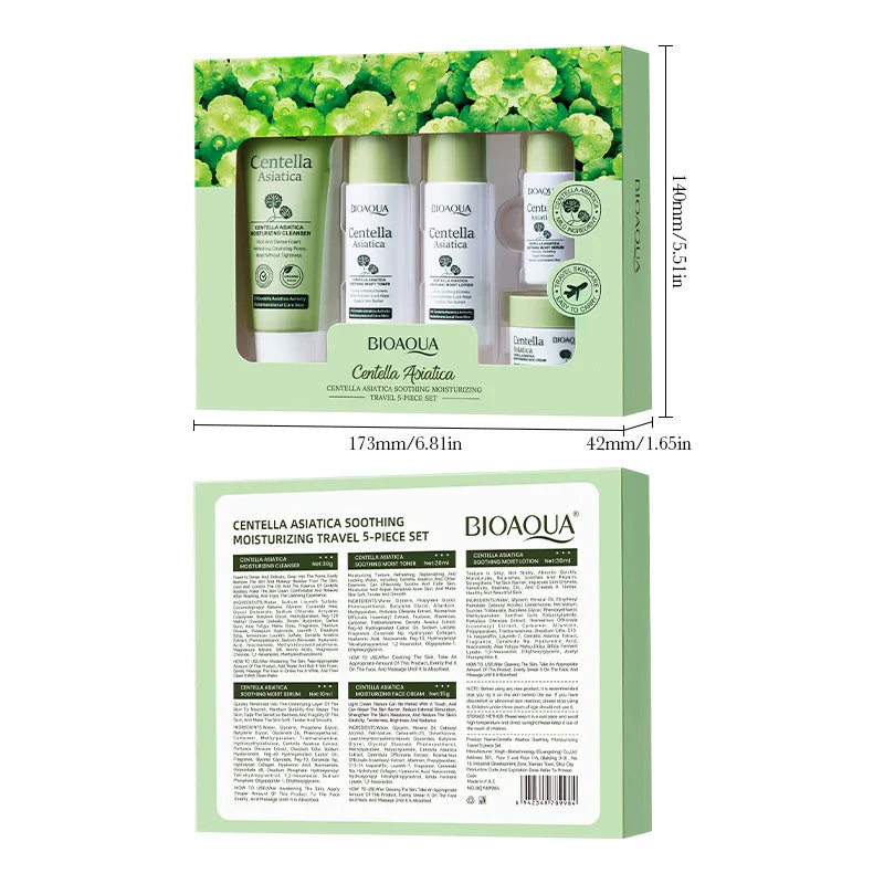 BIOAQUA Centella Asiatica 5-Piece Moisturizing Skin Care Set