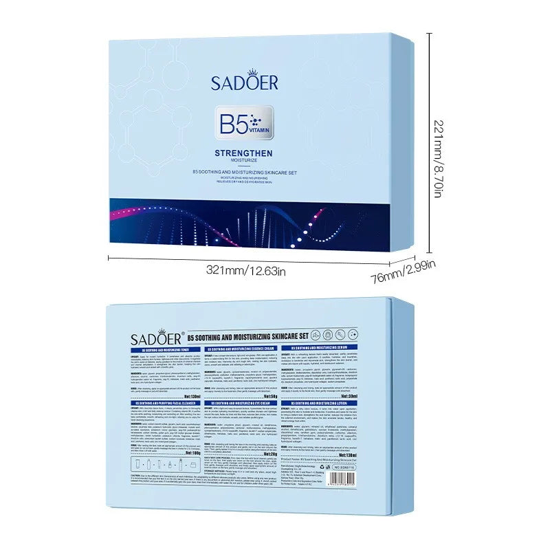 Vitamin B5 Moisturizing Anti-Wrinkle Skincare Set - Firming, Lifting Hydrating Face Kit for All Skin Types Skin care
